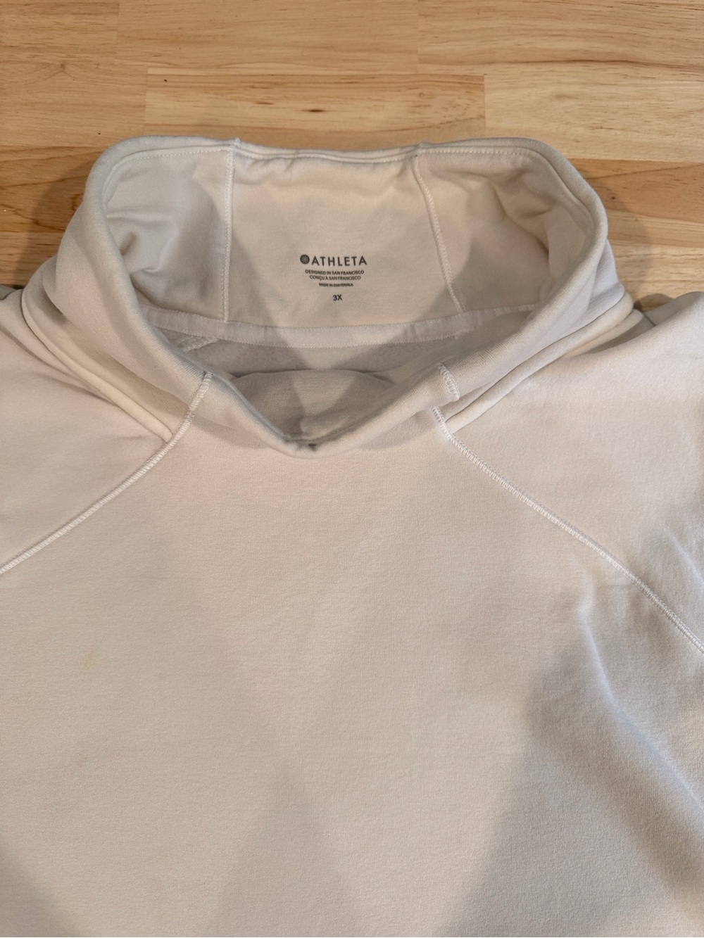 Athleta Altitude Polartec women’s 3X Cream Pullover Hoodie